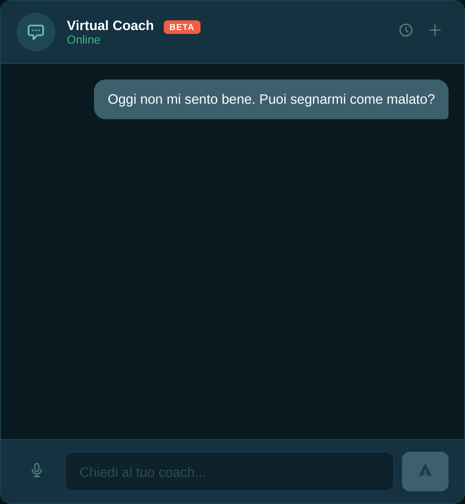 Virtual Coach In-App Chat