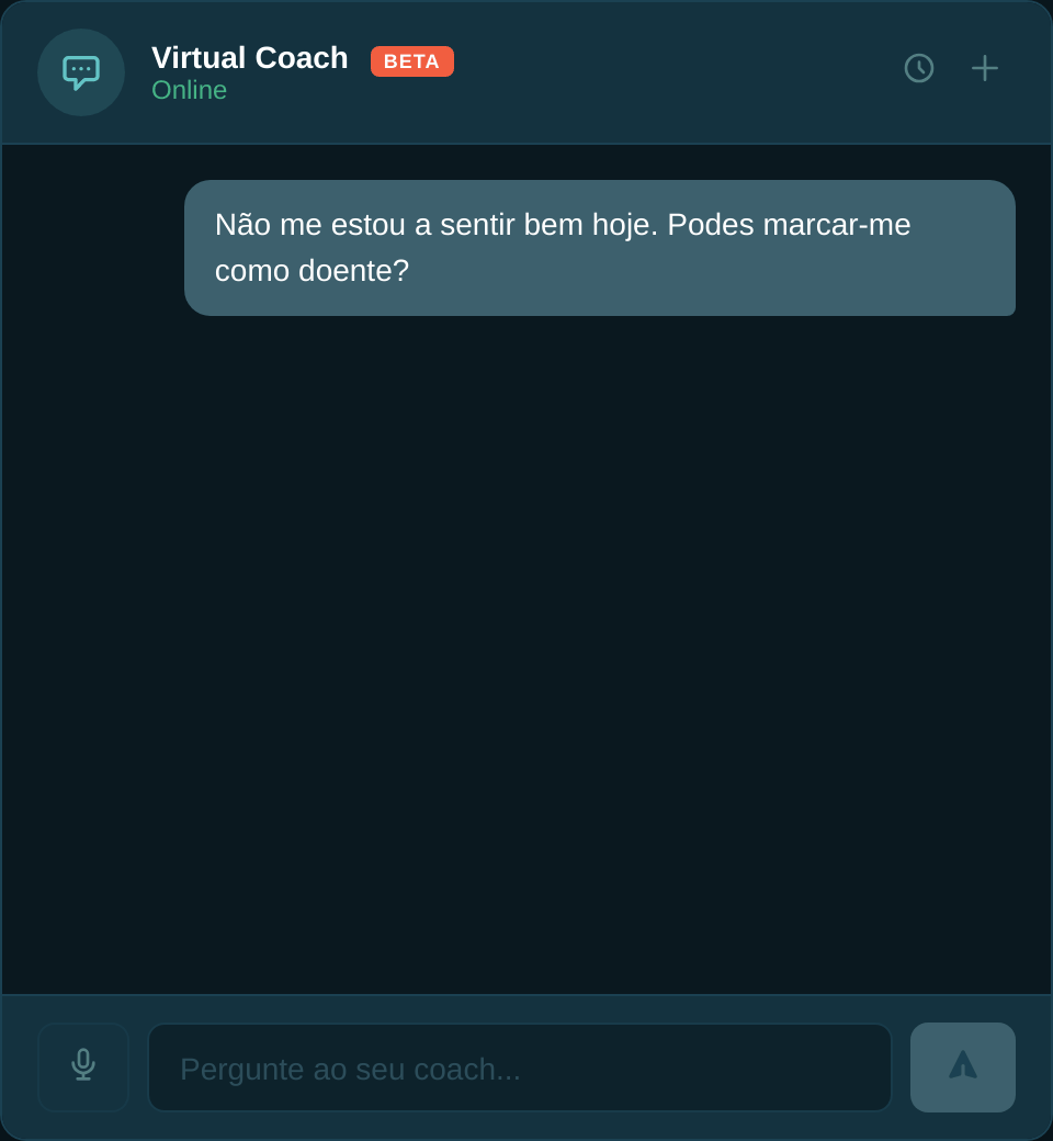 Virtual Coach In-App Chat